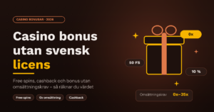 casino bonus utan svensk licens